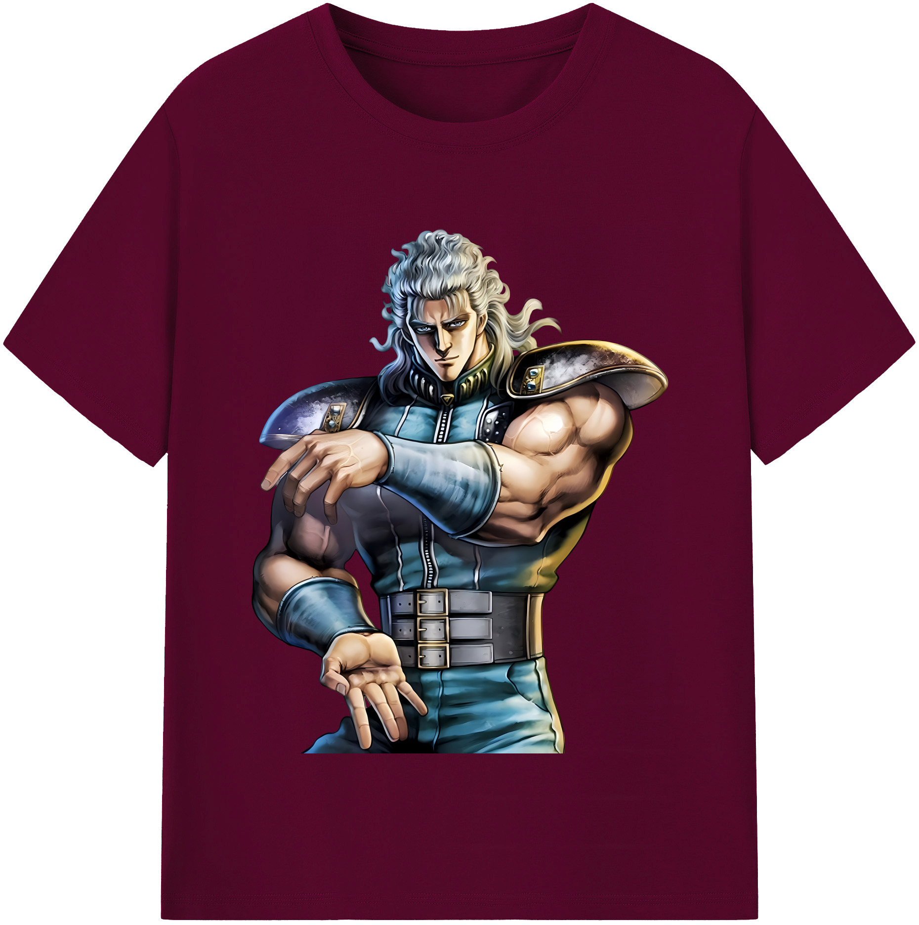 （画像用） 北斗の拳 Fist of the North Star レディースカジュアルプリントTシャツ（綿100％）